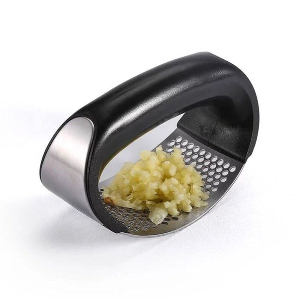 Stainless Steel Garlic Press. Durable, High-Quality.