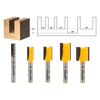 YONICO Router Bits Set Straight 5 Bit 1/4-Inch Shank 14522q