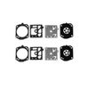 Walbro 2 Pack D10-HD Gasket & Diaphragm Kits