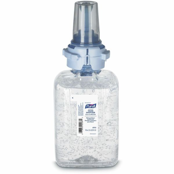 Purell 870304EA Advanced Green Certified Instant Hand Sanitizer Refill Gel, 700 mL, ADX7