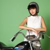 TT&CO. FIRST VISOR Black Jet Helmet Full Face Vintage Visor