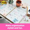 Post-it Flags, Gradient Color.47 in x 1.7 in, 100 Flags per Dispenser (684-GRDNT),Assorted Gradient Designs