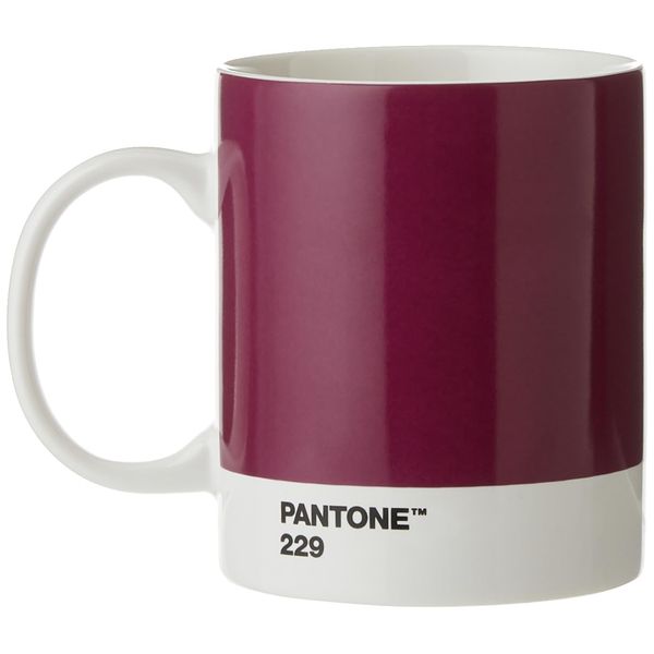 Copenhagen Design 101030229 PANTONE Mug, coffee/tea cup, fine china (ceramic), 375 ml, aubergine, 229 C, Porcelain, One size