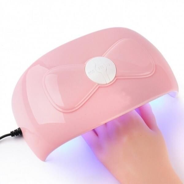 Pink Ribbon Gel Lamp 54w Automatic Sensor Resin LED UV Lamp