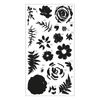 Sizzix Layered Clear Stamps Set Painted Florals, Multicolor, One Size