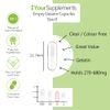 Your Supplements - Size 0 Empty Gelatin Capsules (500 Pack)