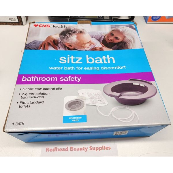 Medical Sitz Bath With On/Off Flow Control Clip & Solution Bag CVS Health NeW