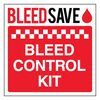 V Safety Bleed Control Kit - Window Sticker 100 x 100 mm - Face Adhesive Window Sticker