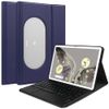 Google Pixel Tablet with TPU Case Bluetooth Touchpad Keyboard US Layout (Keyboard/Black, Navy Blue)