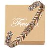 Feraco Copper Bracelet for Women, Magnetic Bracelets for Women, 99.99% Pure Copper Cuff Bangle with 3500 Gauss Healing Magnets, Adjustable, Tricolor Braided
