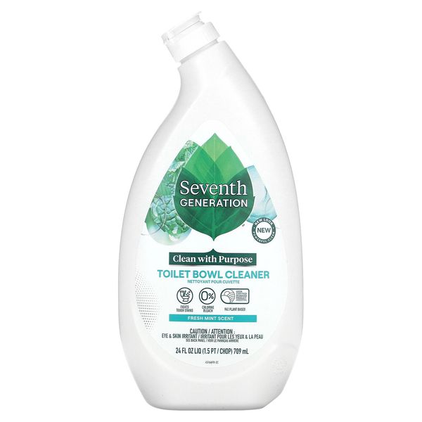 Toilet Bowl Cleaner, Fresh Mint, 24 fl oz (709 ml)