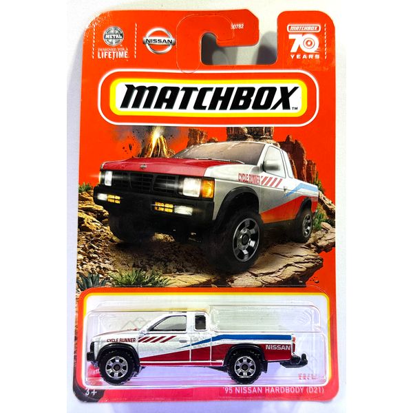 Matchbox - Nissan HARDBODY (D21) '95 - White/Red - Matchbox 70 Years - 2023 - Mint/NrMint Ships Bubble Wrapped in a Sized Box