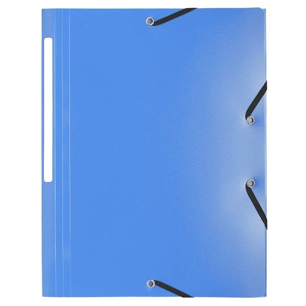 Exacompta - Ref 55810E - Elasticated 3-Flap Folders - Suitable for Storing A4 Documents, Opaque 0.5mm Polypropylene, Spine Label for Easy Identification - Random Colour