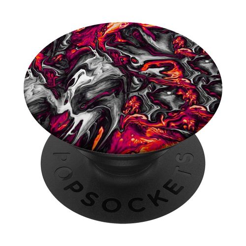 Cool Red Black Ghost Natural-Marble PopSockets PopGrip: Swappable Grip for Phones & Tablets