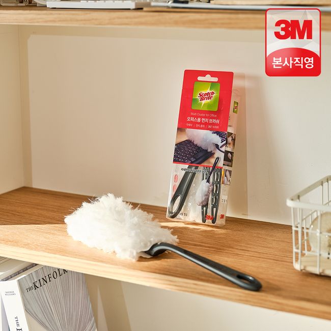 3M office duster handle + 1 refill / Scotchbright