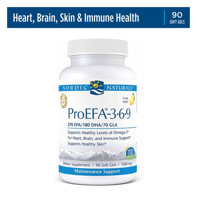 Nordic Naturals ProEFA-3.6.9 - Supports Healthy Skin, Joints & Cognition, 90 Ct