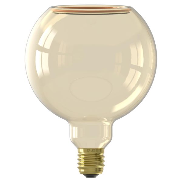 CALEX - Aura Tomar LED Bulb, Floating Globe Light, E27, Gold, G125 Dimmable Warm White Light, 4W