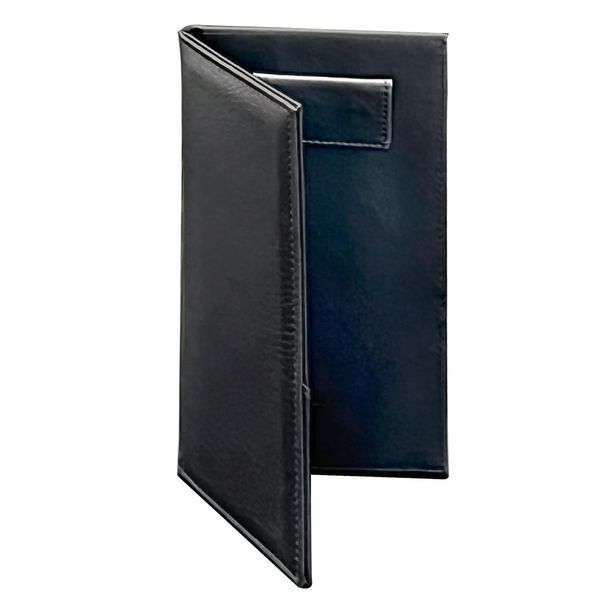 [KIPROSTAR] Ticket Holder, Bifold Magnetic Leather Touch, Accounting Board, Ticket Binder with Pocket, Slip Clip (Single Item)