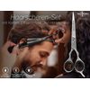 Set of 6" Hair Scissors + Thinning Scissors + Comb ICE-Tempered