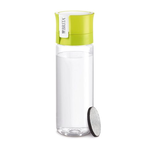 Brita Water Filter Bottle with Fill & Go 2 Cartridges 600ml Lime