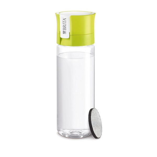 Brita Water Filter Bottle with Fill & Go 2 Cartridges 600ml Lime