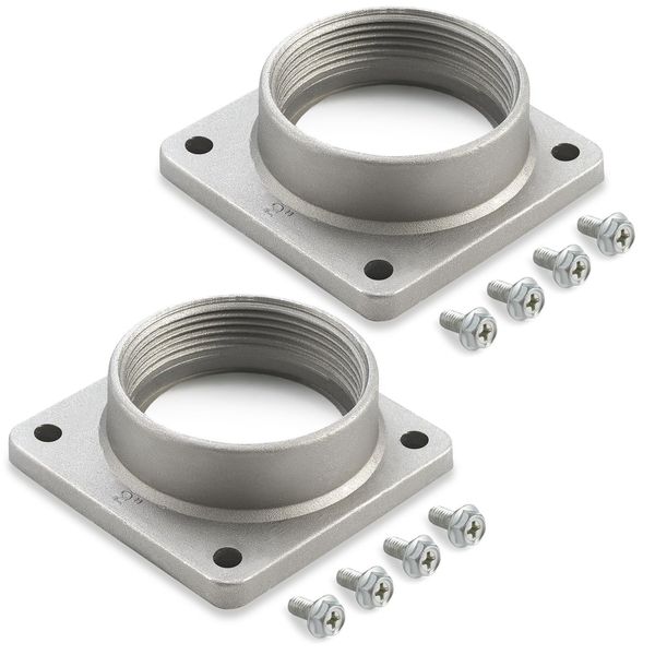 Relaxweex 2 Pieces Meter Socket Hub 2" Screw Mount Meter Socket Hub 200 Amp Meter Socket Hub for Circuit Security