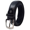 Mens Classic 28mm Leather Lined Suit Belt in Black - XL (40" - 44")