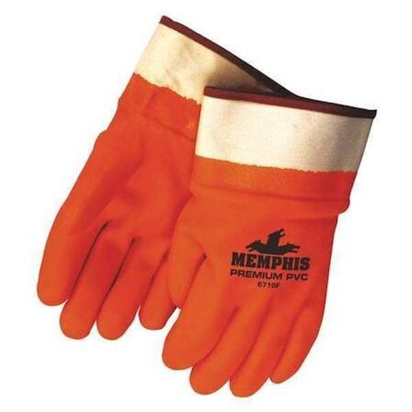 Mcr Safety 6710Fs 12" Chemical Resistant Gloves, Pvc, L, 12Pk