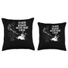 Im Here Because Nature Made A Mess Autumn Leaf Blower Throw Pillow