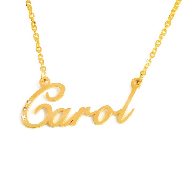 Kigu Carol Personalised Name Necklace - Gold Tone Packaging