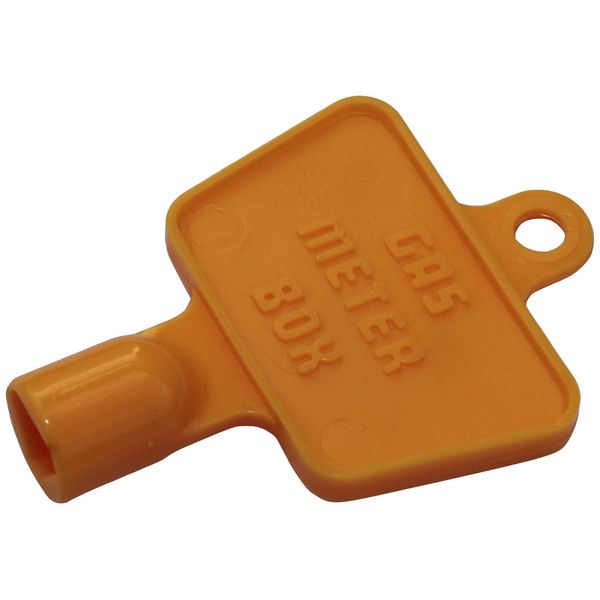 Yellow Plastic Gas Meter Box Key - Spare Gas Meter Box Key
