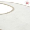 Cambrass Round Bib Velcro Sky Beige/Rain 16X19 Cm