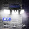 2 Pack LED Motion Sensor Solar Lights Outdoor IP65 Waterproof Security Lamp New