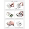 Waveshare Protective Case for Raspberry Pi 5 on DIN Rail Modular Box ABS Case Large Inner Space Injection Moduling with Rail Mount Support