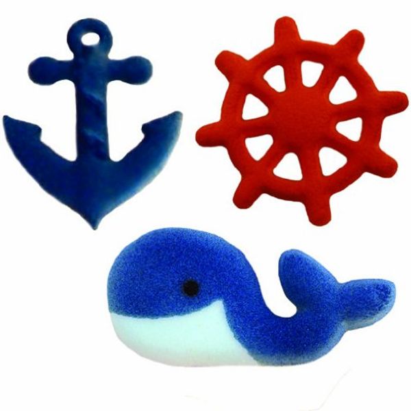 Nautical Sugar Decorations Cookie Cupcake Cake 12 Count