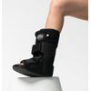 Medical Walking Boot, Inflatable Air Compression Ankle Support, Regular and Tall Sizes, Black (Small Regular)