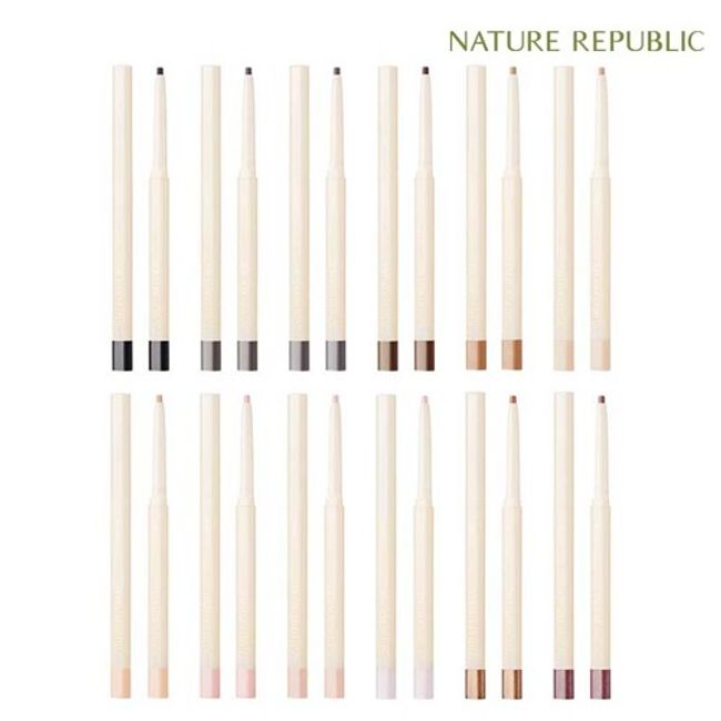 Nature Republic Botanical Color Mood Auto Pencil Liner, 12 types, 01 Real Black NE0156, 1ea