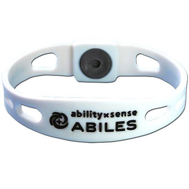 ABILES PLUS 440497 Bracelet/Anklet, White, LL, 7.9 inches (20 cm)