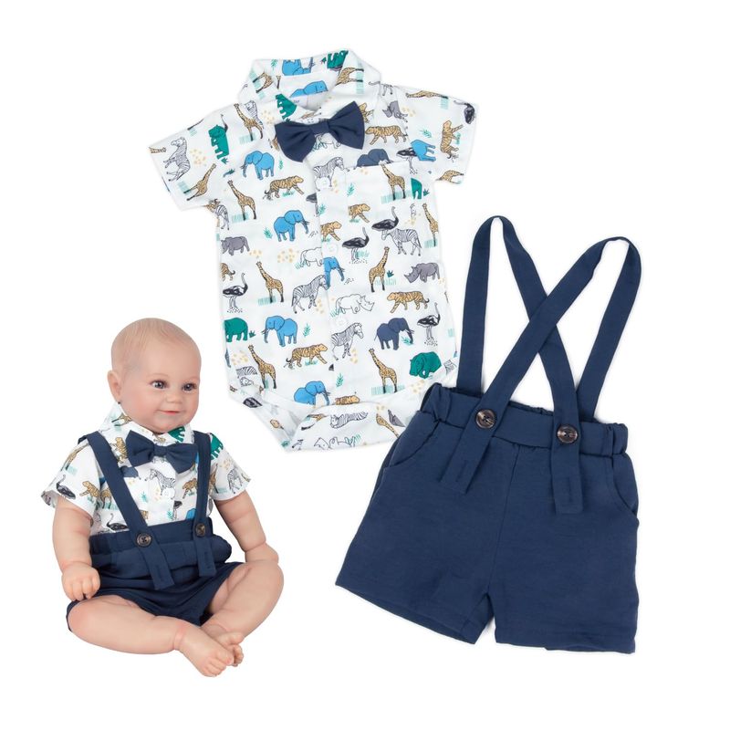 3 Pcs Reborn Baby Doll Clothes 22 inches Boy 20-23" Newborn Baby Dolls ...