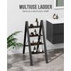 4 Step Ladder, Foldable Step Stool, Aluminum Lightweight Ladder for Home Kitchen