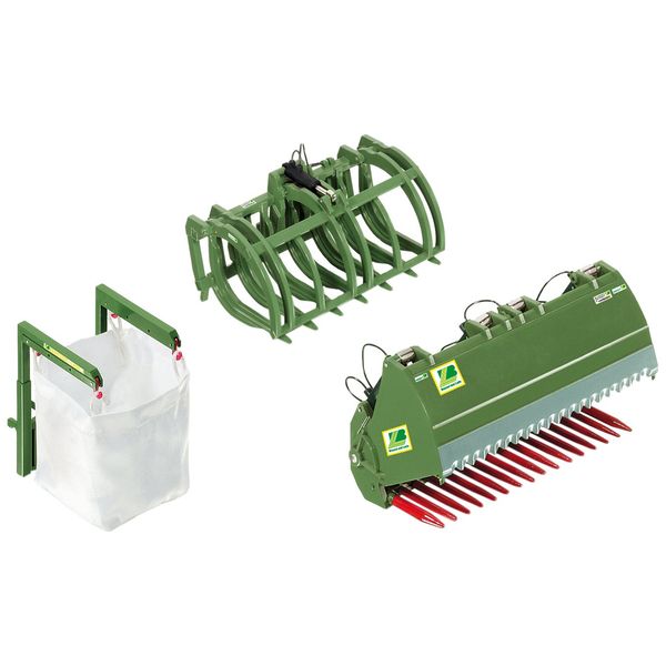 Wiking 7384 Loader Tool Set B Wressel and Loader Green