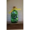 Handmade, customizable up-cycled green glass barrel solar lantern