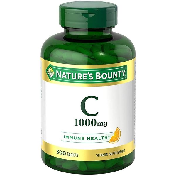Nature's Bounty Vitamin C 1000mg Supplement 300 Count Immune Support Caplets
