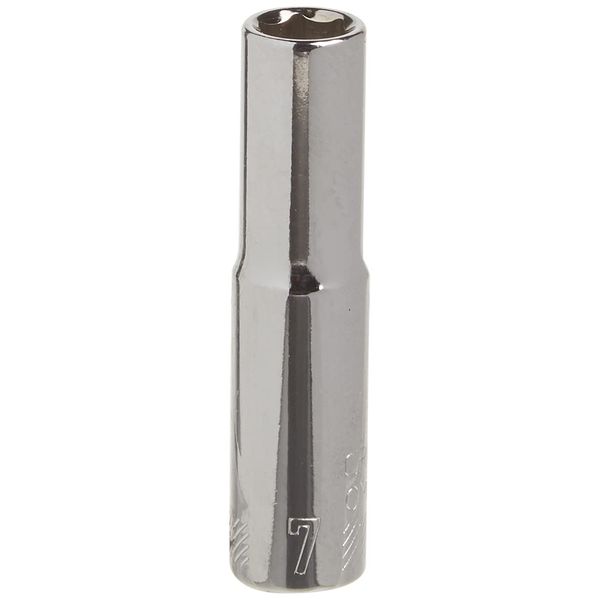 CRAFTSMAN Deep Socket, Metric, 1/4-Inch Drive, 7mm, 6-Point (CMMT44404)