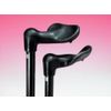 Able2 Folding Walking Stick Black Anatomical Handle Right