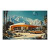 1950s Atomic Age Googie Art Print aq4