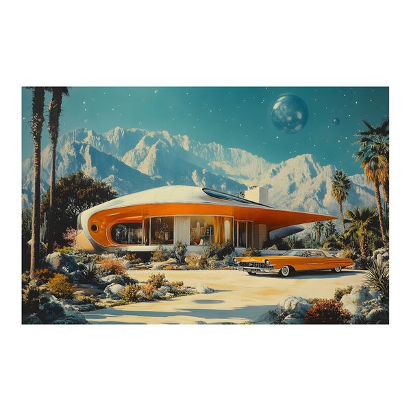 1950s Atomic Age Googie Art Print aq4