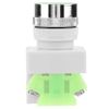 Momentary Push Button Switch, Akozon Reset Flat Head Push Button Momentary Switch 22mm Mount LAY37-11BN Green