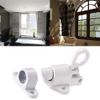 2 Pcs Automatic Spring Latch Lock, Pull Ring Bolt, Suitable for Windows, Wooden & Cabinet Doors (White)