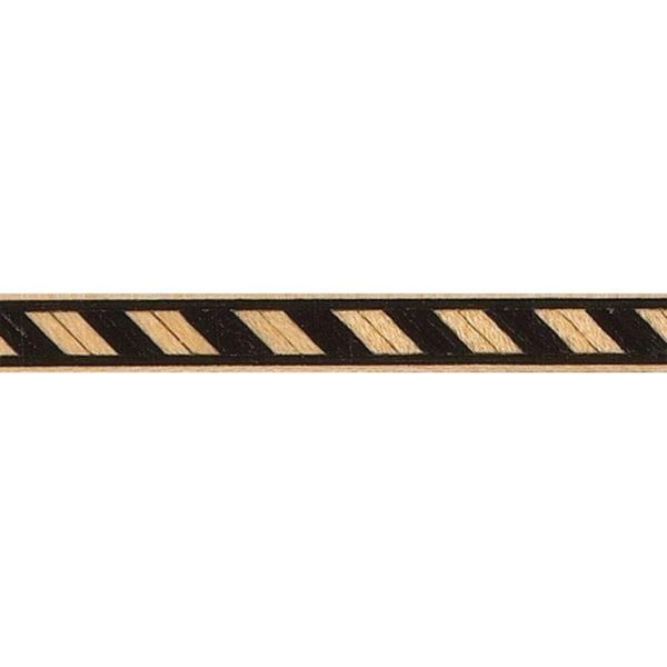 Black Maple Angled Inlay Banding, 1/4 in W